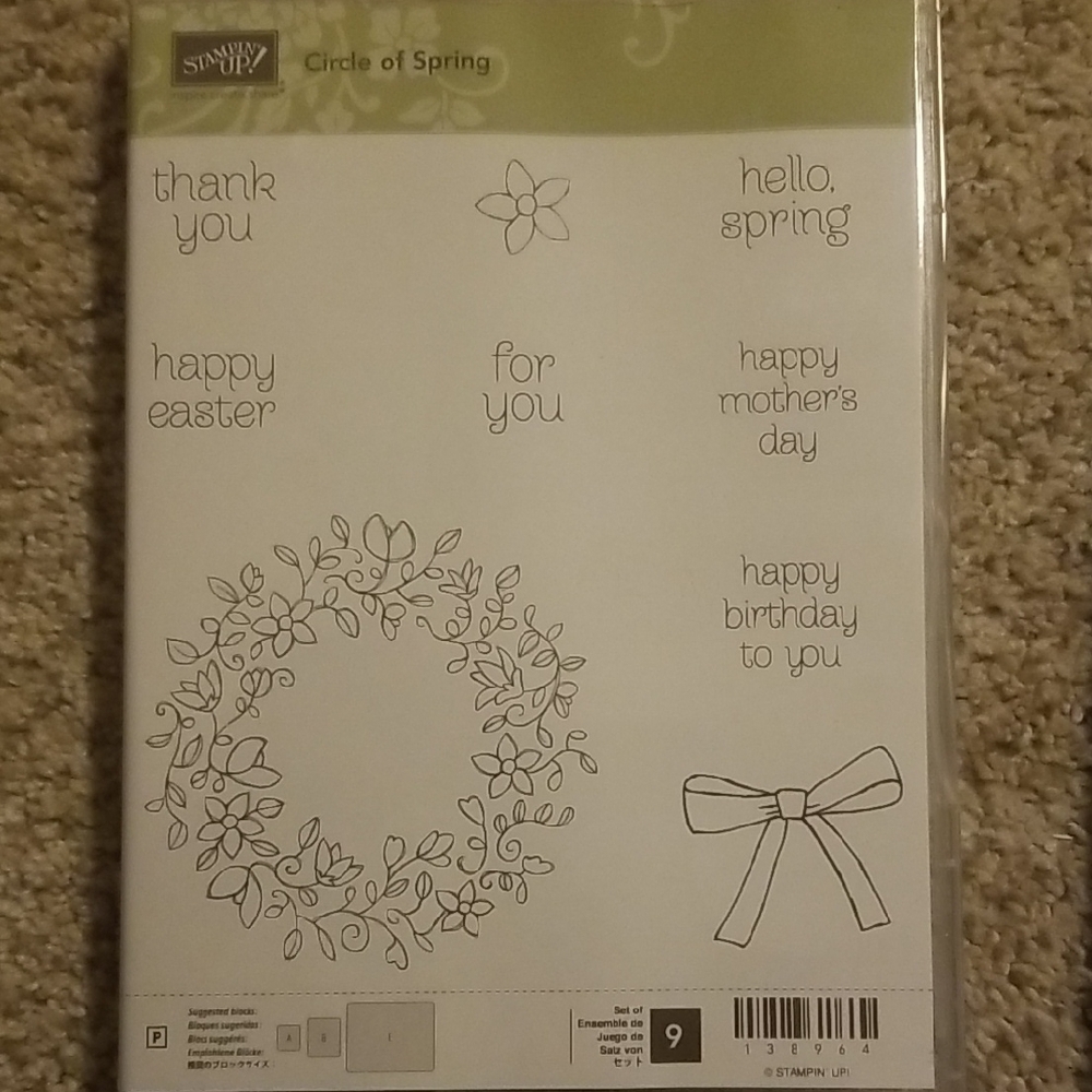Stampin' Up! Circle of Spring Stamp Set.